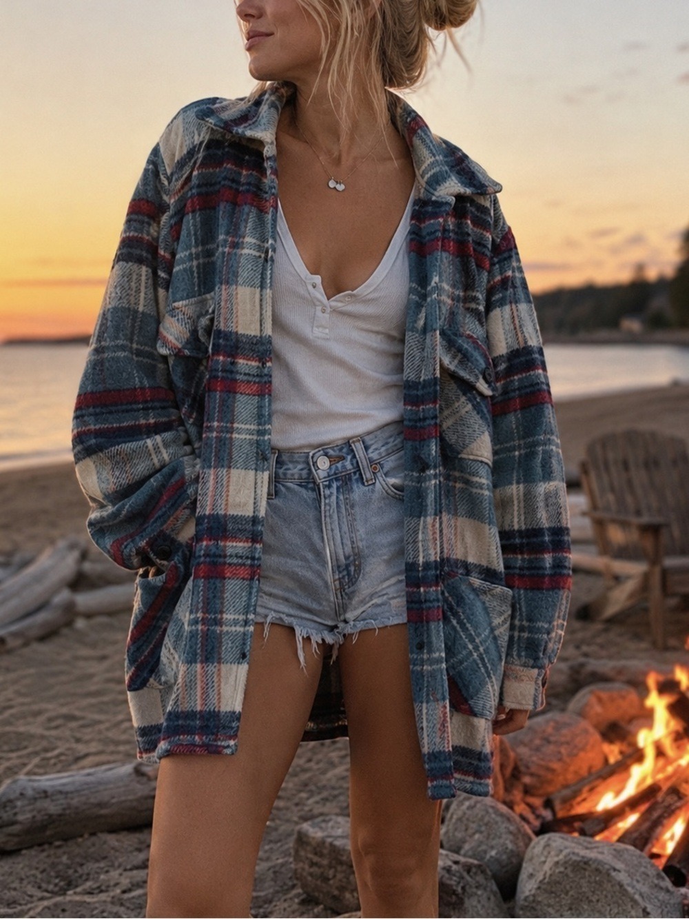 60s 70s Caribou Coat Plaid Wool Jacket Shacket Mens M Womens L Outdoors Vintage